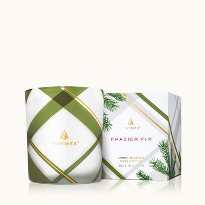 Frasier Fir® Frosted Plaid Medium Candle